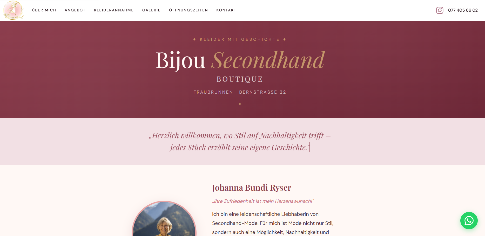 Screenshot bijou-secondhand.ch